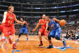 2011 NBA All Star Game  Los Angeles  CA - February 20: Rajon Rondo  Dirk Nowitzki and Deron William