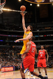 Atlanta Hawks v Los Angeles Lakers  Los Angeles  CA - February 22: Pau Gasol and Al Horford