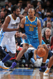 New Orleans Hornets v Denver Nuggets  Denver - January 9: David West and Nene