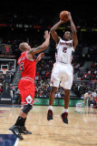 Chicago Bulls v Atlanta Hawks  Atlanta  GA - March 2: Joe Johnson and Keith Bogans