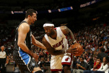 Orlando Magic v Miami Heat  Miami  FL - March 3: LeBron James and Hedo Turkoglu