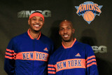 New York Knicks Introduce Carmelo Anthony  New York  NY - February 23: Carmelo Anthony and Chauncy 
