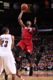 Miami Heat v Portland Trail Blazers  Portland  OR - January 9: Marcus Camby and Dwayne Wade
