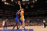 New York Knicks v Los Angeles Lakers  Los Angeles  CA - January 9: Pau Gasol and Amar'e Stoudemire