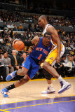 New York Knicks v Los Angeles Lakers  Los Angeles  CA - January 9: Amar'e Stoudemire and Andrew Byn