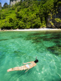 Woman Snorkelling at Maya Bay
