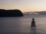 Lighthouse on Horta Jetty at Dawn