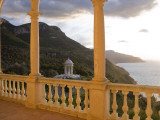 Terrace of Son Marroig Mansion and Gazebo at Sunset