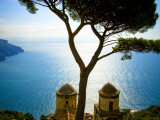 View from the 13th Century Villa Rufolo in Ravello  Amalfi Coast