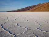 Polygonal Salt Formations at Badwater Basin  on Floor of Death Valley