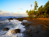 Beach on Pacific Ocean on West Coast of Costa Rica