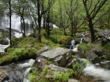 An Steall Waterfall That Cascading Down the Face of an Gearanach Above Glen Nevis