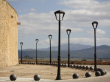 City Walls with Streetlamps and View Towards Portugal