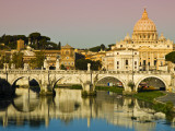 St Peter's Basilica from the Tiber River