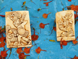 Souvenirs Depicting Mayan Figures at Chichen Itza Site