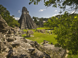 The Great Plaza at Tikal Archeological Site