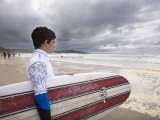 Young Surfer at Meron Beach