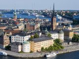 Overlooking Gamla Stan  Old City  from City Hall Tower