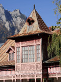 Traditional Romanian House in Busteni at the Foot of the Bucegi Mountains