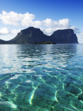 Mt Lidgbird (L) and Mt Gower (Rt) from the Lagoon