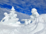 Snow Sculpture 'Kelly's Whitewater Park' at Mccall Winter Carnival