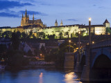 Prague Castle and St Vitus Cathedral at Dusk