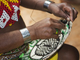 Embera Indian Woman Weaving Basket