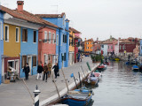 Colourful Houses Along Fond Della Pescheria Canal