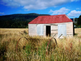 Old Shed and Farm Equipment Near Cloudy Bay