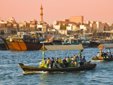 Traditional Water Taxis (Abras) Crossing Creek