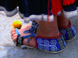 Detail of Tip Top Miao Woman's Traditional Shoes