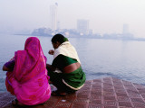 Two Women by Sea  at Dawn
