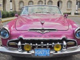 Classic Pink Desoto Taxi Car