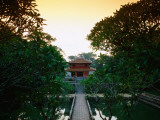 Sunset over Pavillion Inside Grounds of Tomb of Minh Mang  Ruler from 1820-40