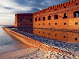 Moat Wall of Fort Jefferson in Late Afternoon Light