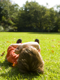 Child Relaxing in Royal Botanic Gardens