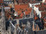 Bird's Eye View over City Roofs from Belfry (Belfort)