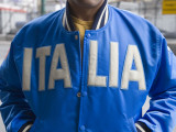 Man Wearing Blue Italia Jacket