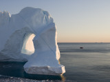 Iceberg from Ilulissat Kangerlua Icefjord with Hole