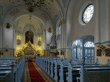 Interior of Blue Church