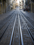 Tracks of Elevador Da Bica Funicular Railway