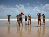 Aerobics Class on Praia Do Ponta Negra Beach