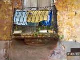 Clothes Hanging to Dry on Balcony on San Ignacio  Old Havana