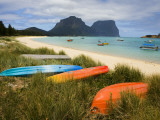Looking across Lagoon to Mount Lidgford and Mount Gower