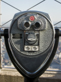 Binoculars on Empire State Building Observation Deck