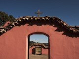 Detail of Courtyard Wall at Spanish Mission La Purisima Concepcion