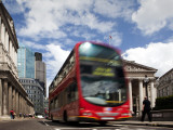 Double-Decker Bus in Threadneedle Street  Centre of the Finacial District