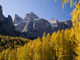 Peaks of Gruppo Del Sella Range  Seen from Near Corvara