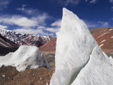 Ice Pinnacles at Terminus of Glaciar Italia  Rio Colorado Headwaters