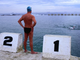 Swimmers at Merewether Ocean Baths
